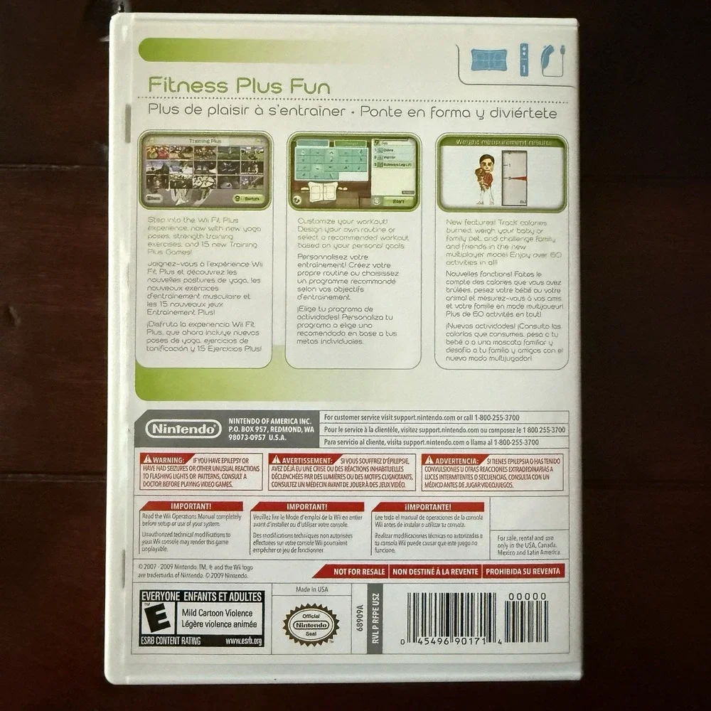 Wii Fit Plus Nintendo Wii 2009 -‎ Game Only Complete w/ Manual
